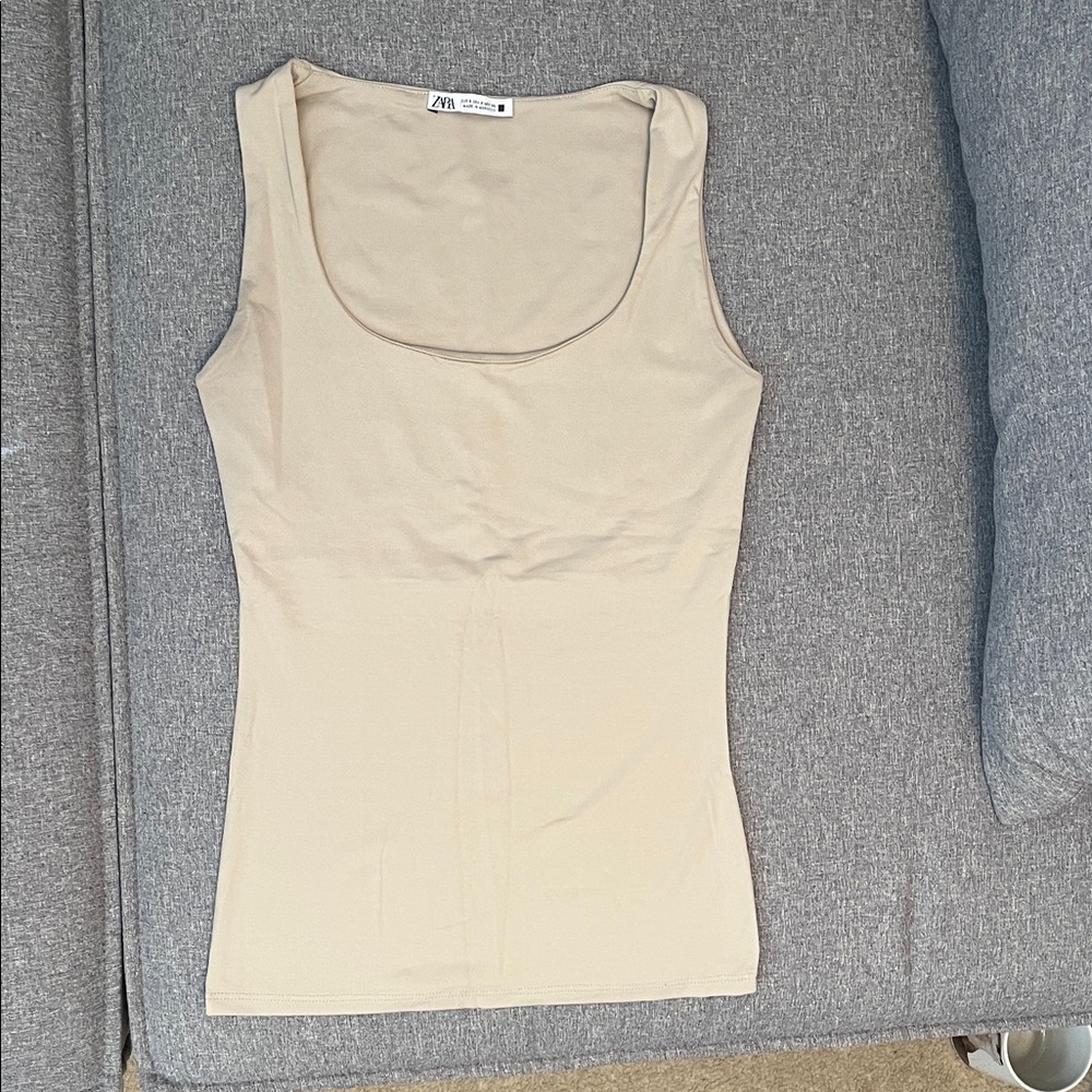 Zara Beige Tank Top